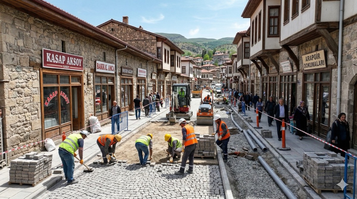 Arapgir’de Çarşı Düzenleme Çalışmaları Yeni Etapla Sürüyor